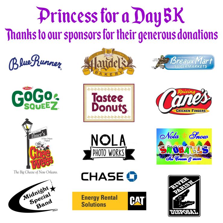 4x4 princess for a day 5k - race donation sign converted